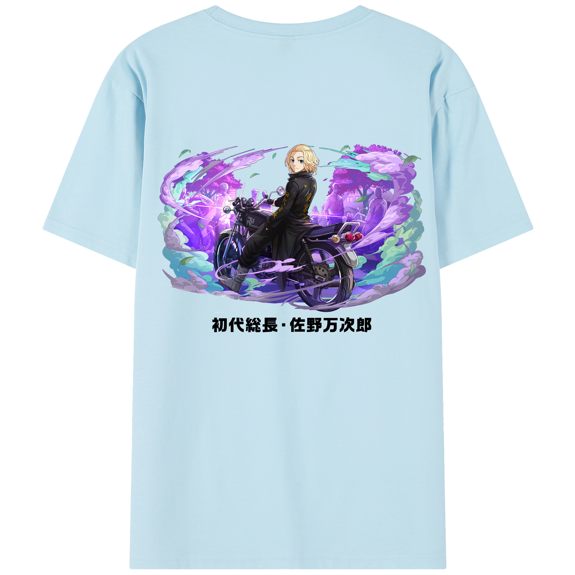 （画像用） 東京リベンジャーズ Tokyo Revengers 綿100％半袖Tシャツ（背面プリント）